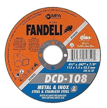 Fandeli Cutting Disc 4.5"x7/8" Metal/Steel - 50 pack