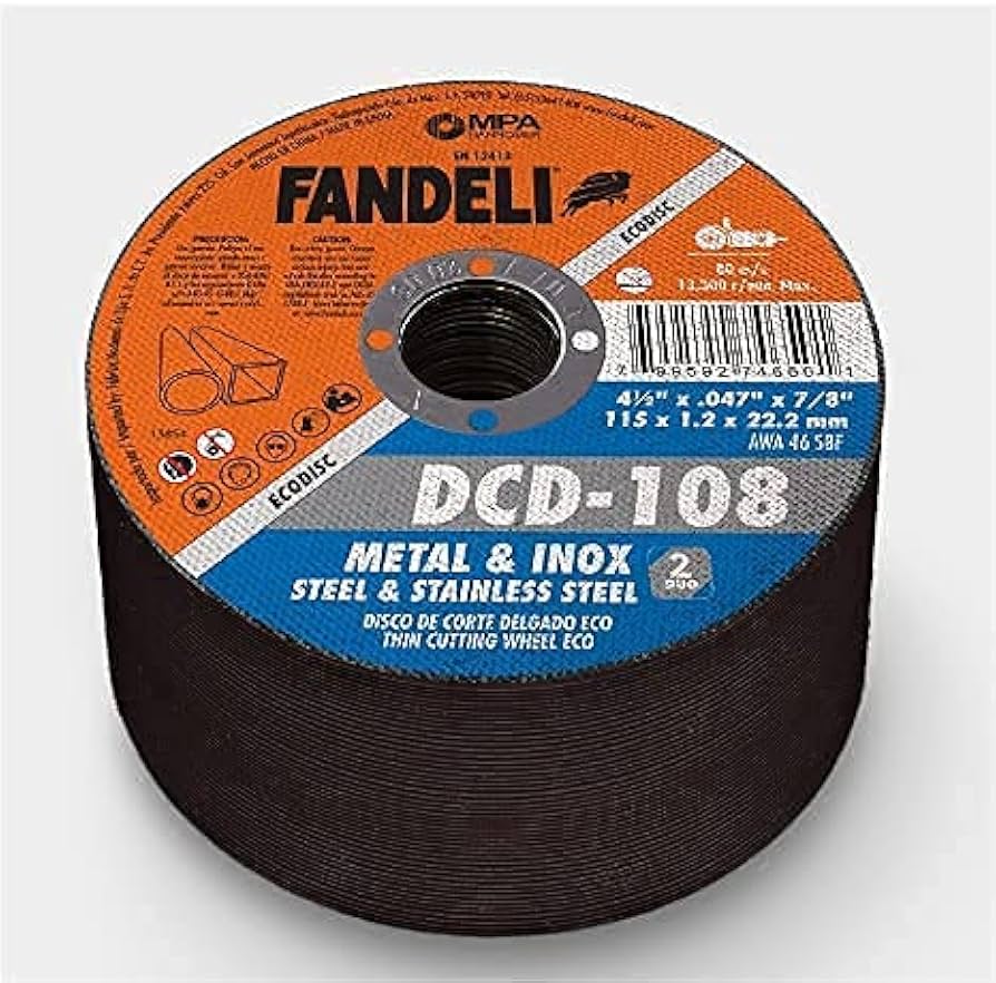 Fandeli Cutting Disc 4.5"x7/8" Metal/Steel - 50 pack - Image 2