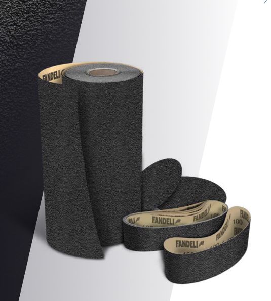Fandeli Silicone Carbide 8"x50Yd Abrasive Rolls (3 rolls)